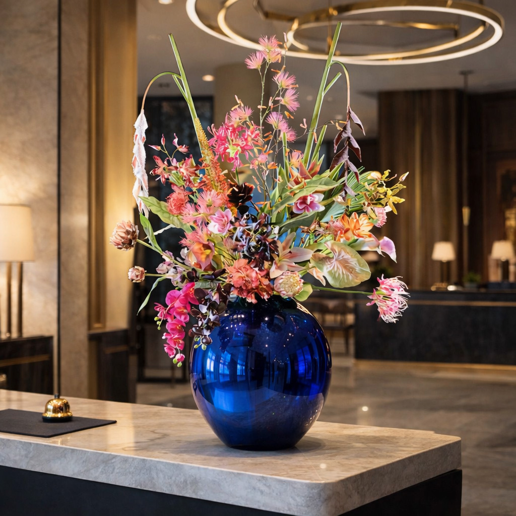 Composition florale pour décoration professionnelle